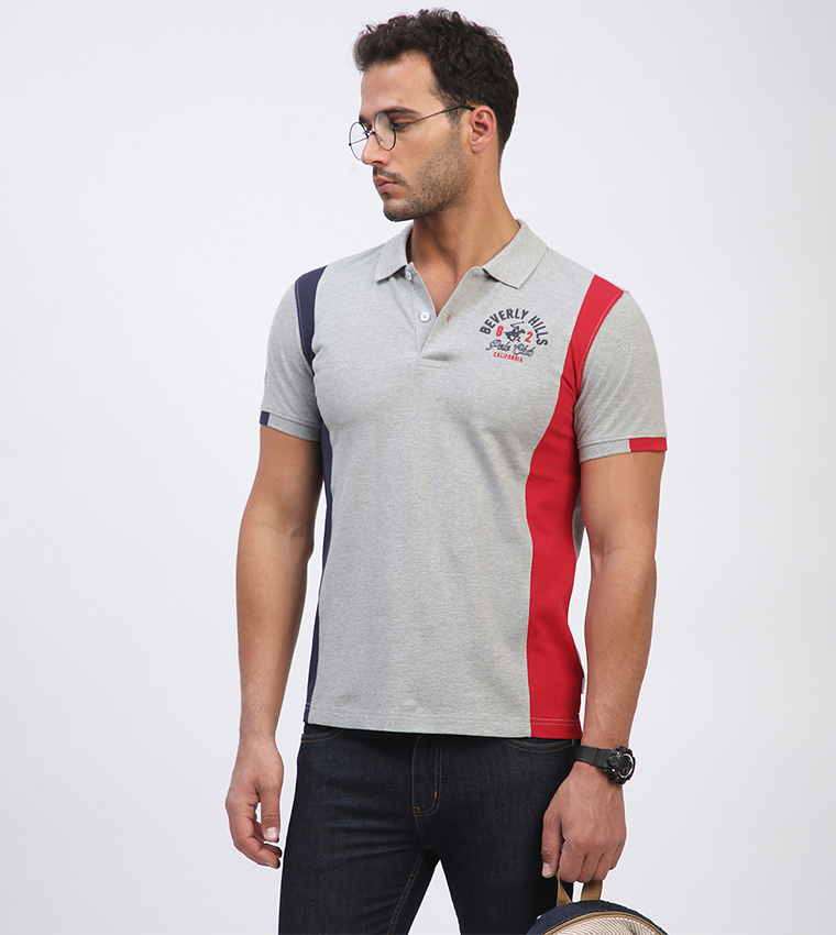 Logo Embroidered Short Sleeves Polo T-Shirt