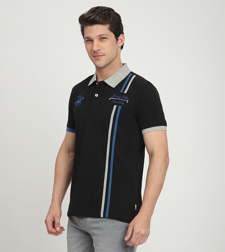 Logo Embroidered Short Sleeves Polo T-Shirt