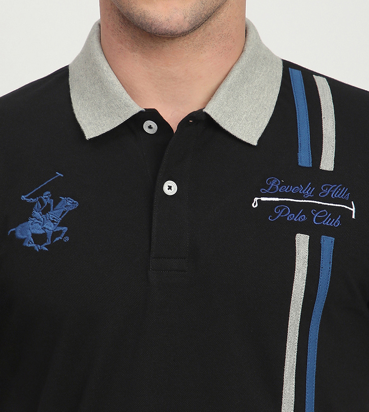 Logo Embroidered Short Sleeves Polo T-Shirt