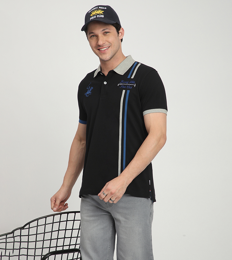 Logo Embroidered Short Sleeves Polo T-Shirt