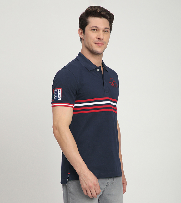 Logo Embroidered Short Sleeves Polo T-Shirt