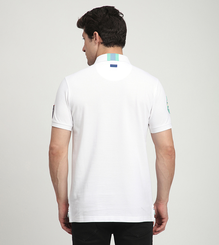 Logo Embroidered Short Sleeves Polo T-Shirt
