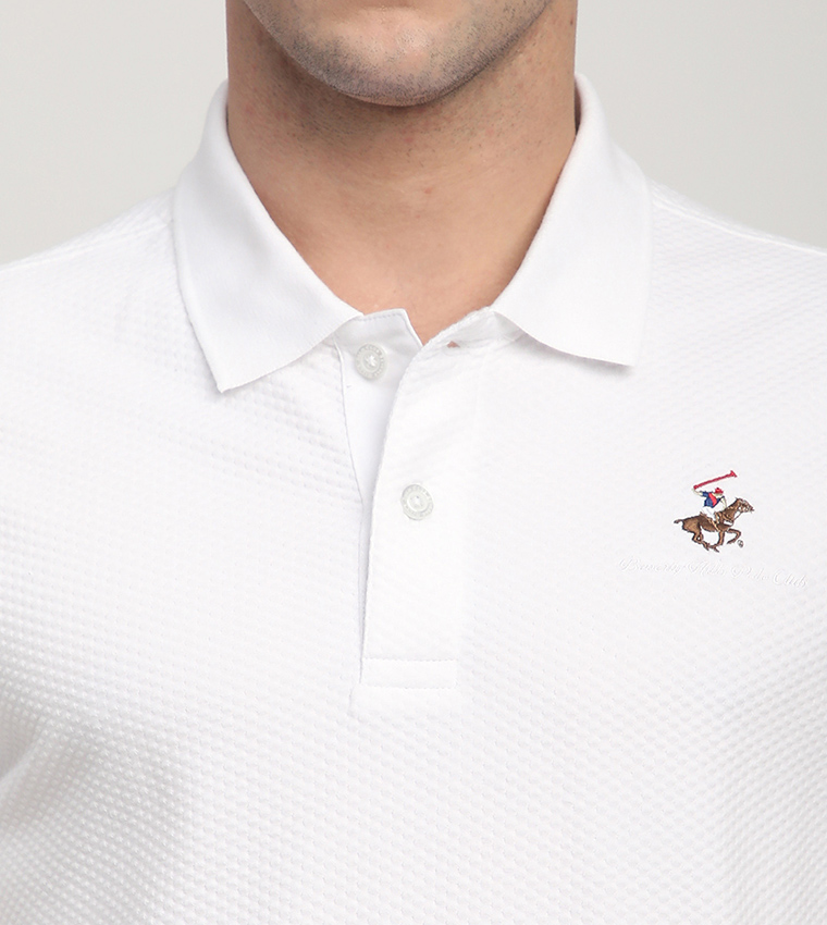 Logo Embroidered Short Sleeves Polo T-Shirt