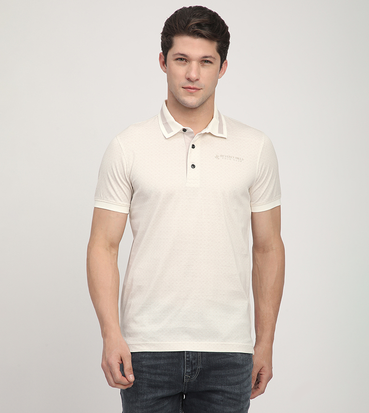 Printed Short Sleeves Polo T-Shirt