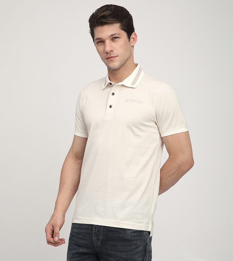 Printed Short Sleeves Polo T-Shirt