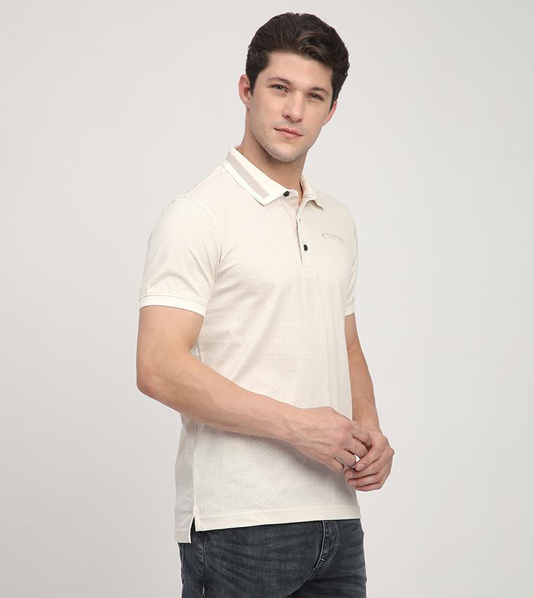 Printed Short Sleeves Polo T-Shirt