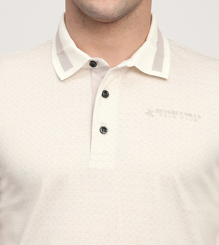 Printed Short Sleeves Polo T-Shirt