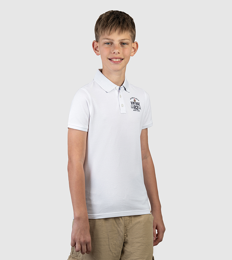 Logo Embroidered Short Sleeves Polo T-Shirt