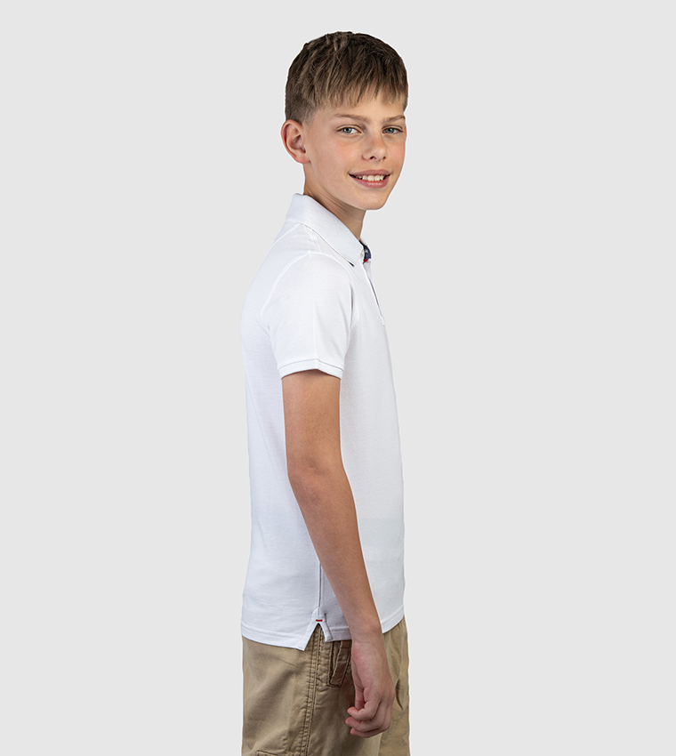 Logo Embroidered Short Sleeves Polo T-Shirt