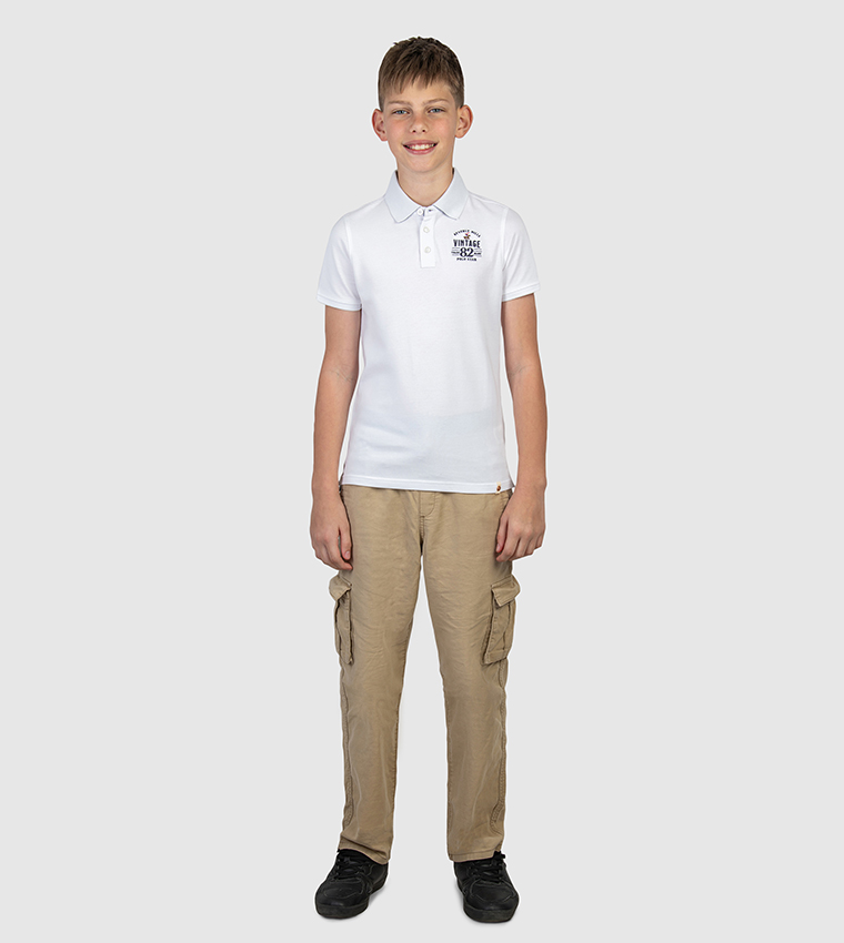 Logo Embroidered Short Sleeves Polo T-Shirt