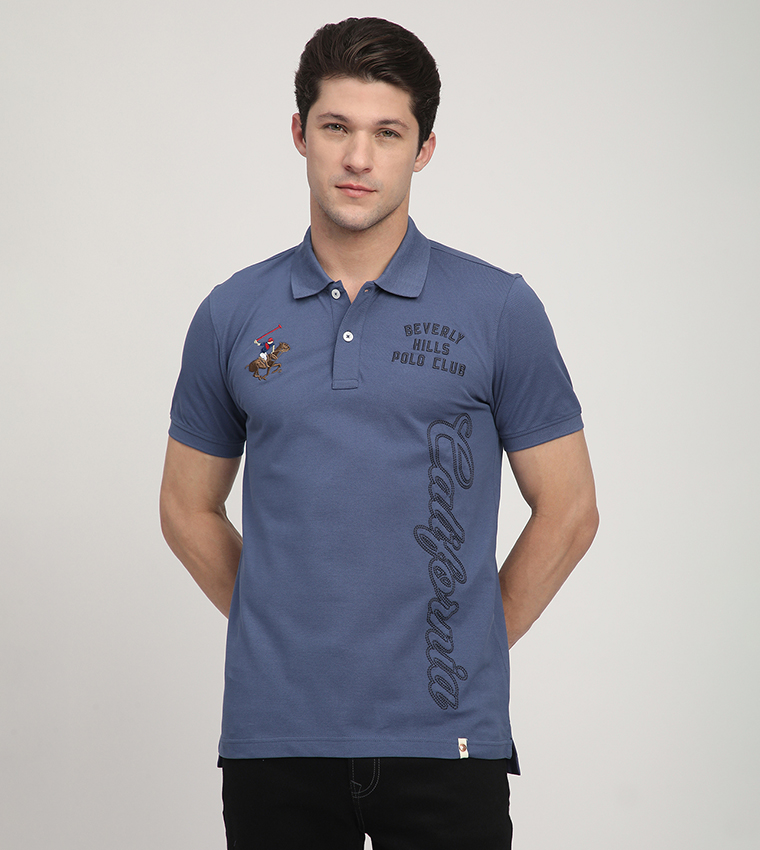 Logo Embroidered Short Sleeves Polo T-Shirt