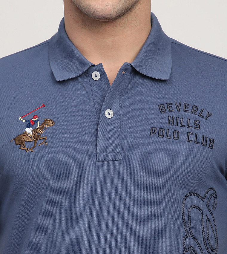 Logo Embroidered Short Sleeves Polo T-Shirt