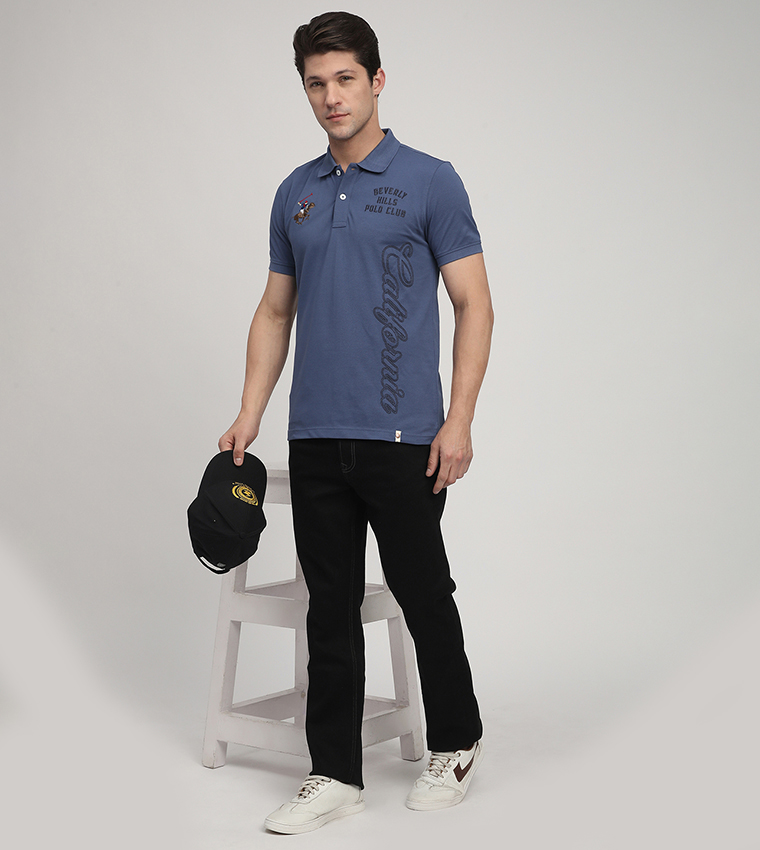 Logo Embroidered Short Sleeves Polo T-Shirt
