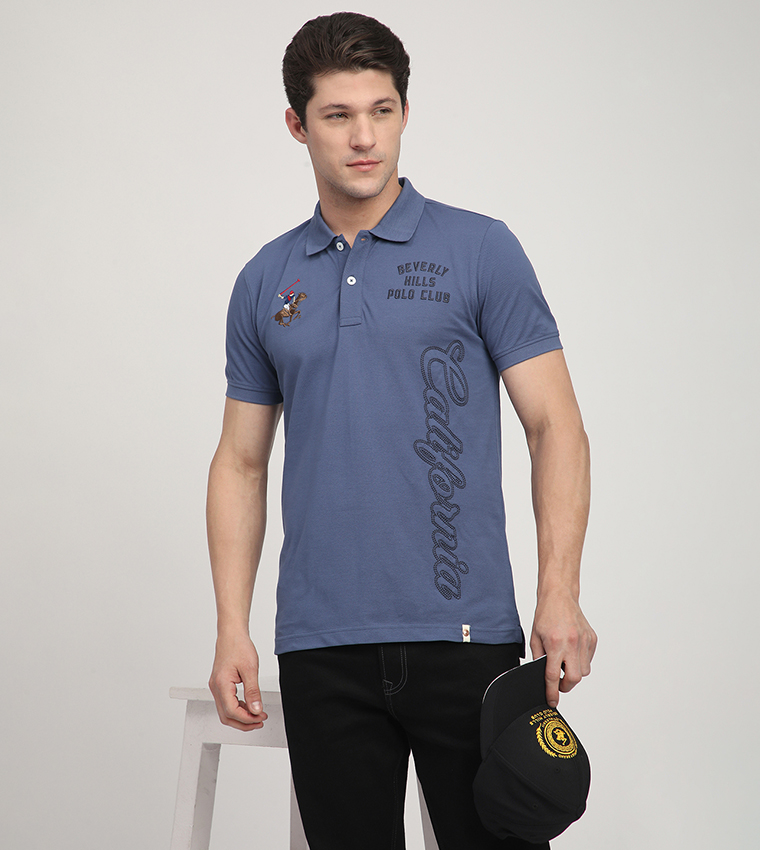 Logo Embroidered Short Sleeves Polo T-Shirt