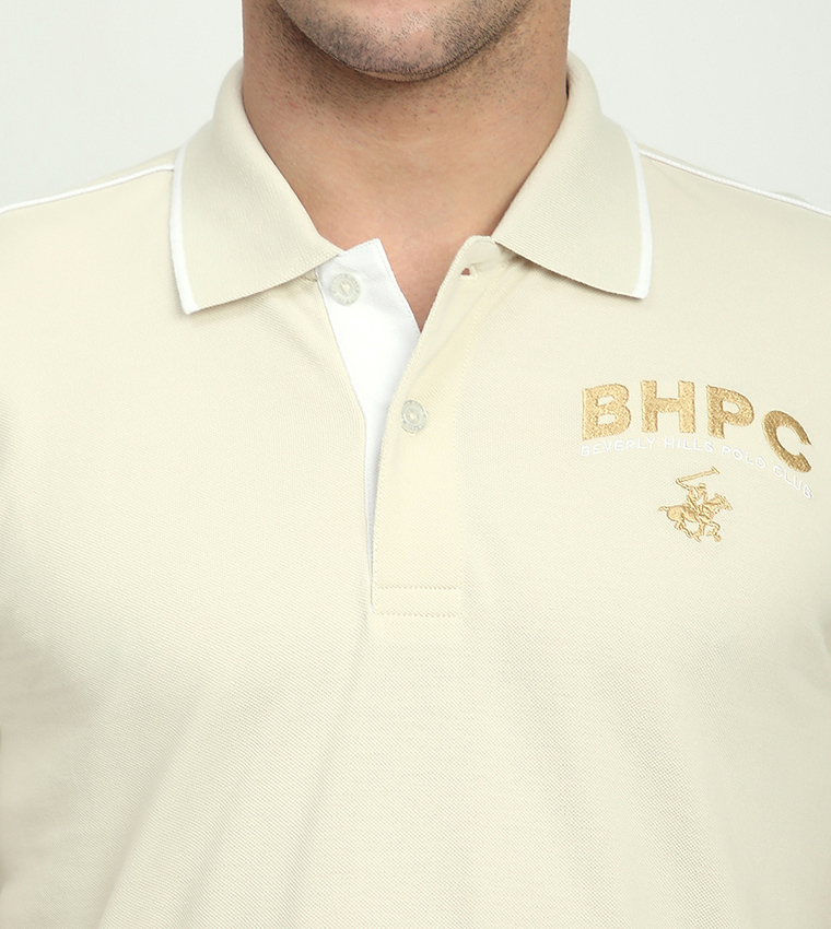Logo Embroidered Short Sleeves Polo T-Shirt
