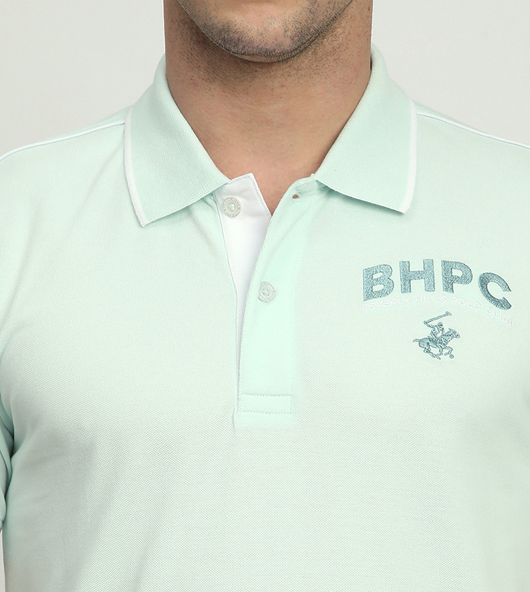 Logo Embroidered Short Sleeves Polo T-Shirt