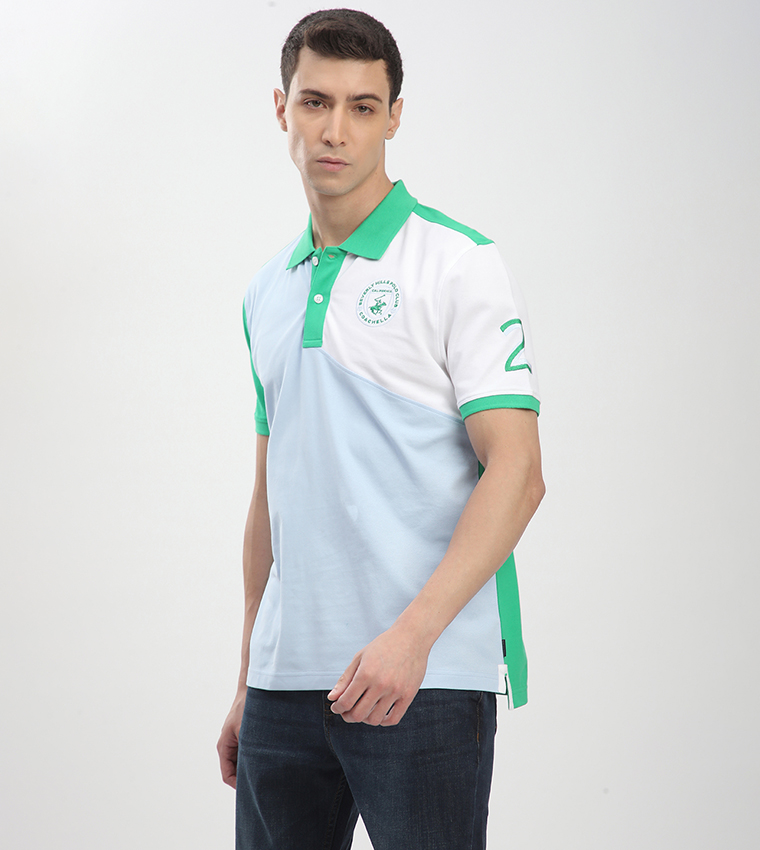 Color Block Short Sleeves Polo T-Shit
