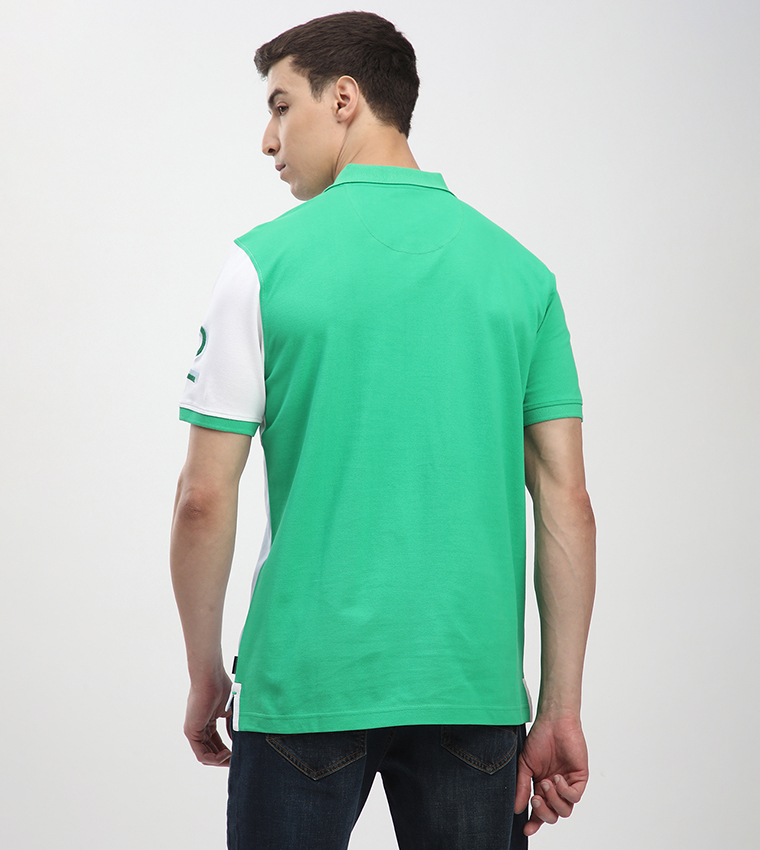 Color Block Short Sleeves Polo T-Shit
