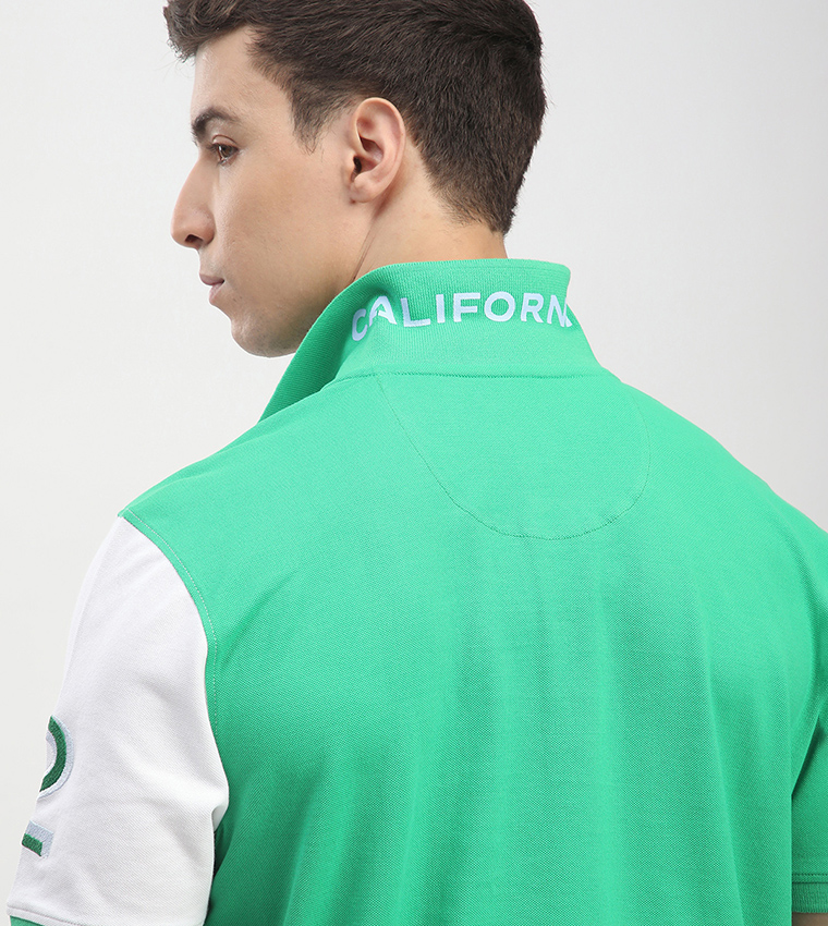 Color Block Short Sleeves Polo T-Shit