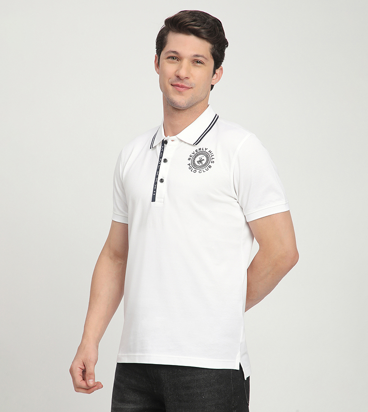 Logo Detail Short Sleeves Polo T-Shirt