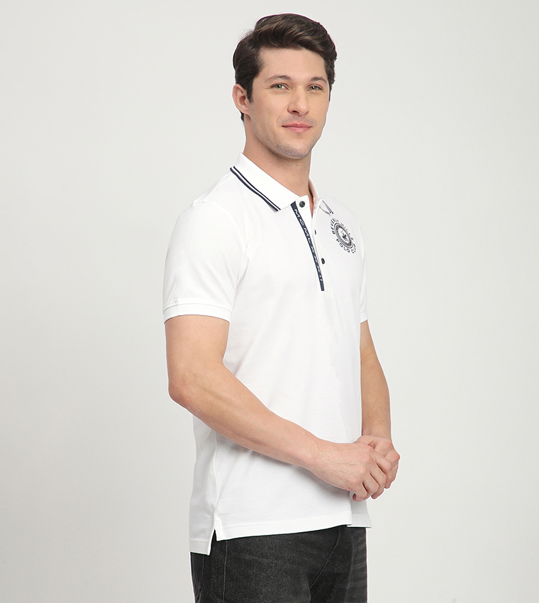Logo Detail Short Sleeves Polo T-Shirt