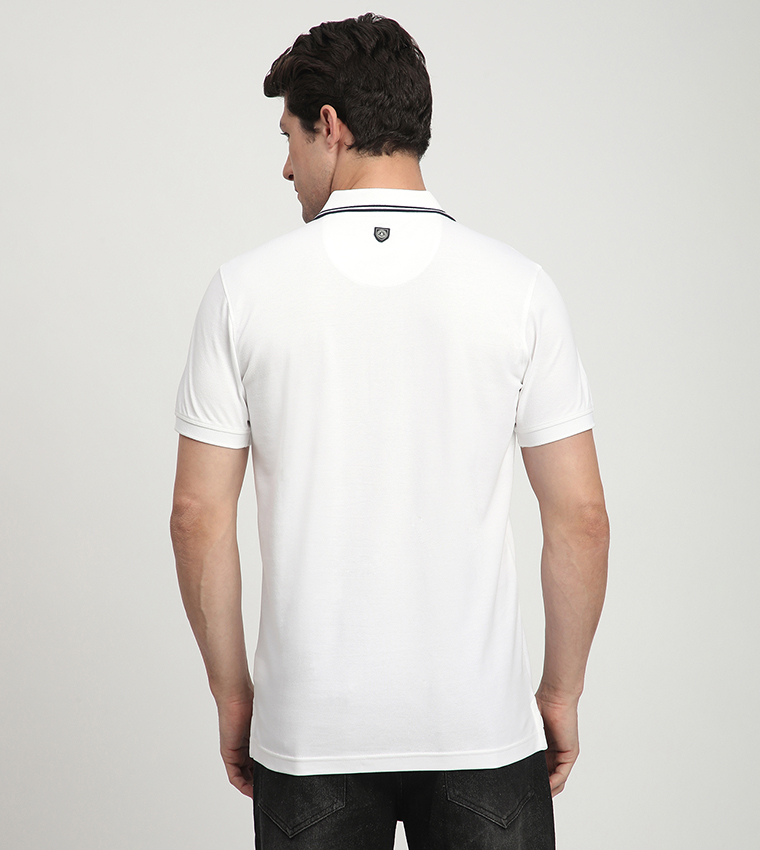 Logo Detail Short Sleeves Polo T-Shirt
