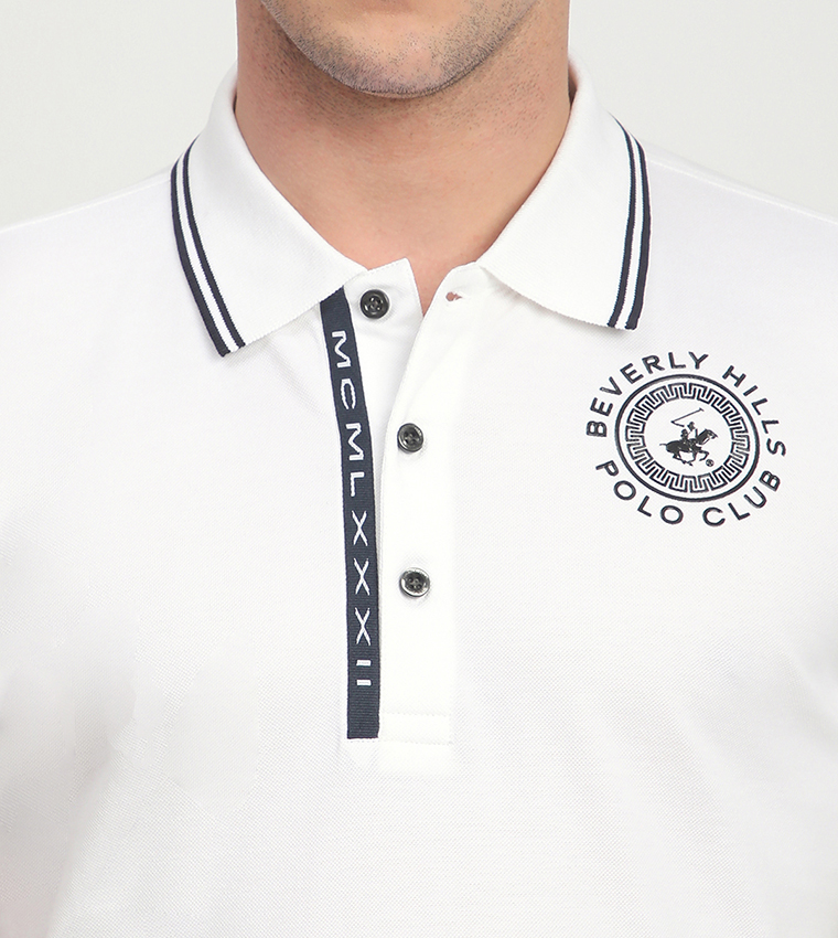 Logo Detail Short Sleeves Polo T-Shirt