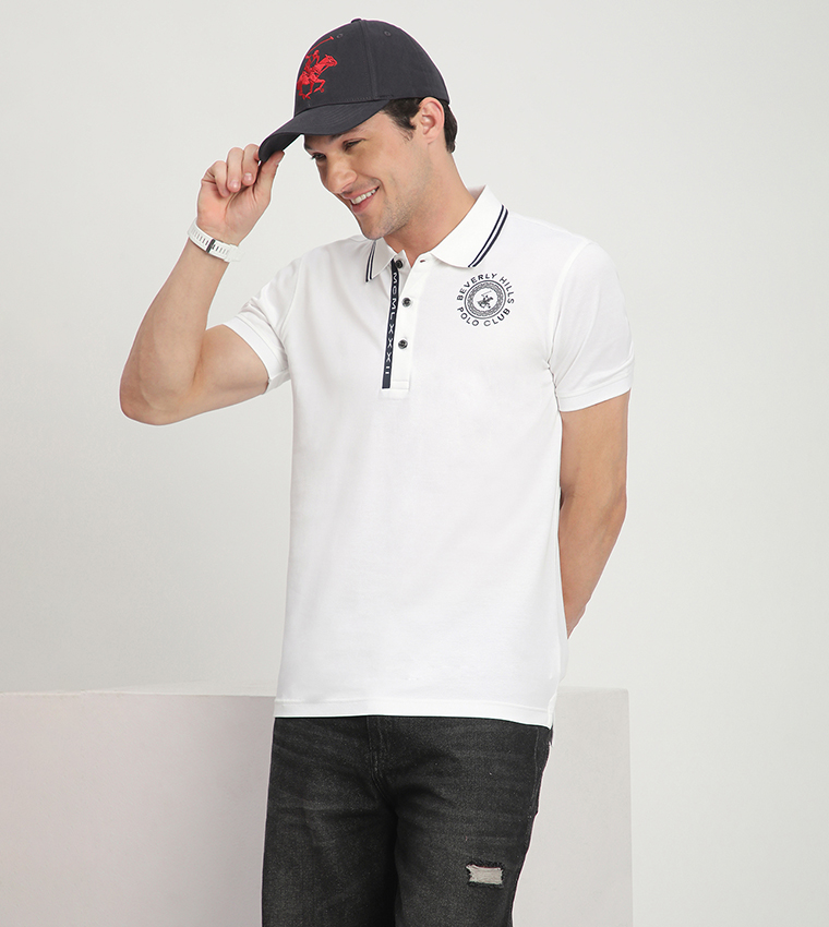Logo Detail Short Sleeves Polo T-Shirt
