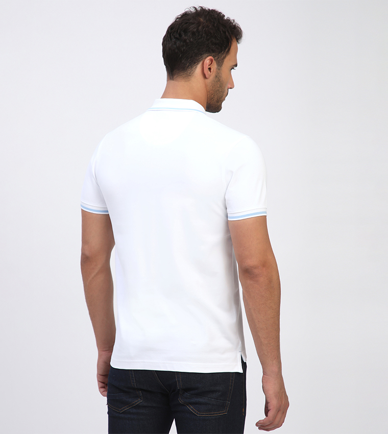 Logo Embroidered Short Sleeves Polo T-Shirt