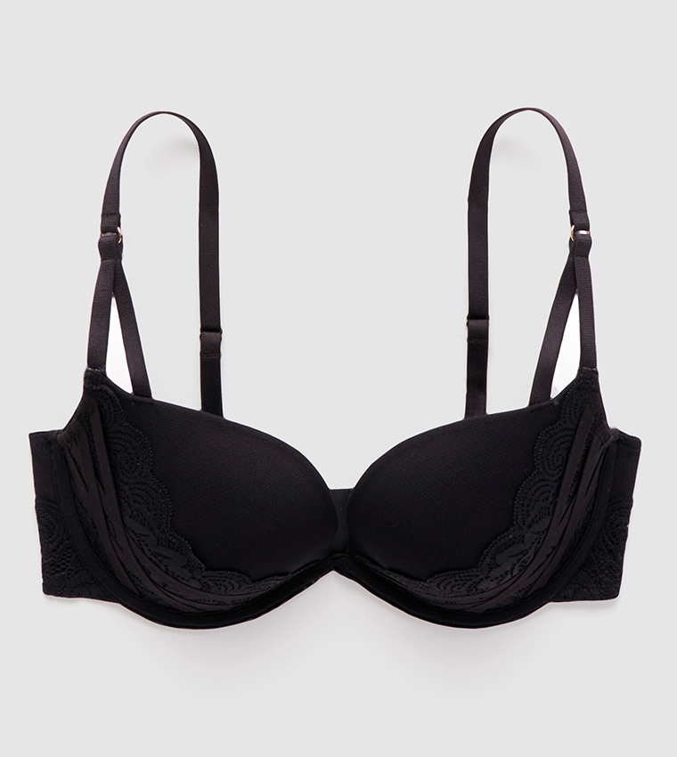Free Shipping Women bra Demi Plunge Print bras Comfortable Push Up