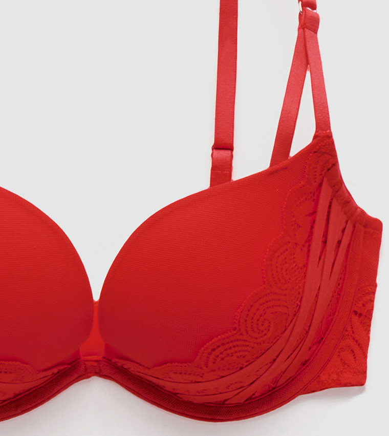 Buy la Vie en Rose Push-up Strapless Demi Bra for Women Online @ Tata CLiQ  Luxury