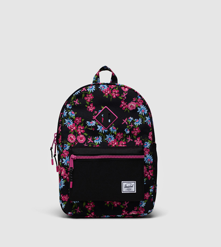 Buy Herschel Floral Printed Heritage Youth Backpack In Black 6thStreet Kuwait
