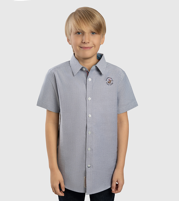 Logo Embroidered Short Sleeves Shirt