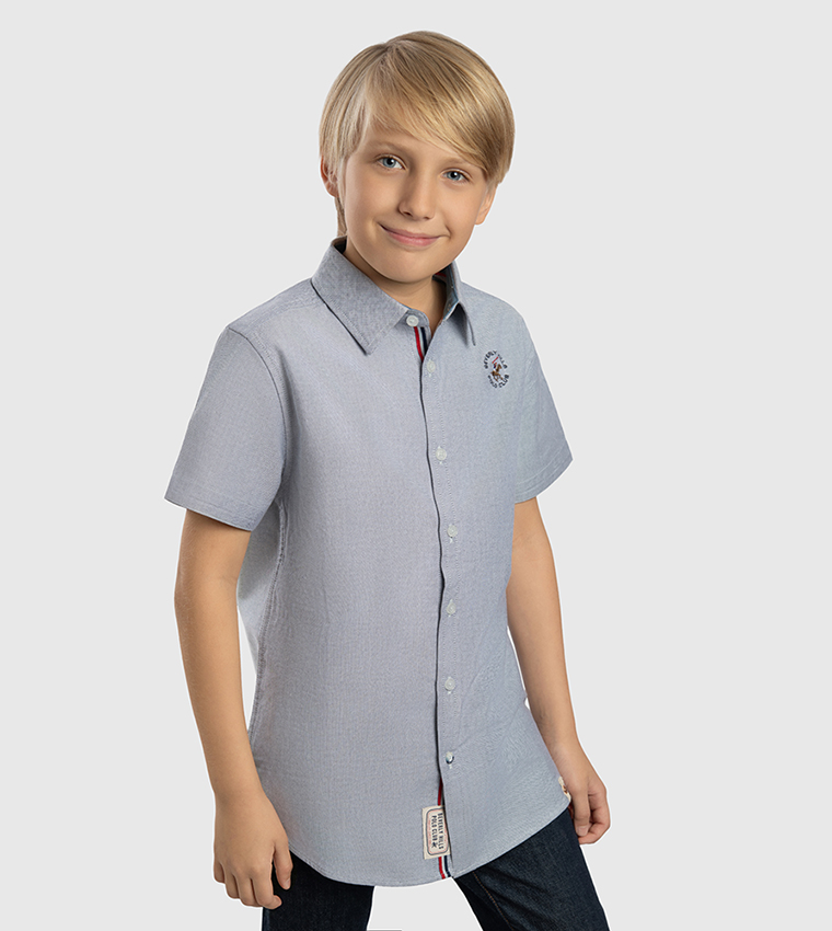 Logo Embroidered Short Sleeves Shirt