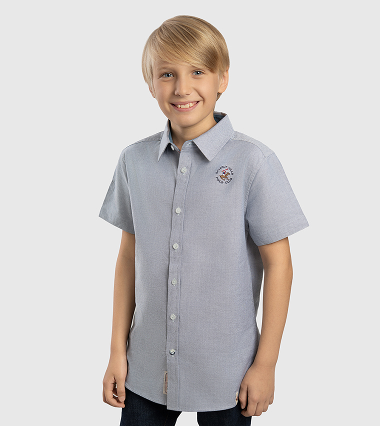 Logo Embroidered Short Sleeves Shirt