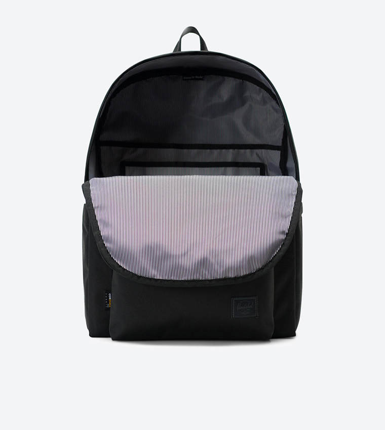 Buy Herschel Berg Front Pocket Details Top Zip Closure Backpack Black In Black 6thStreet Qatar