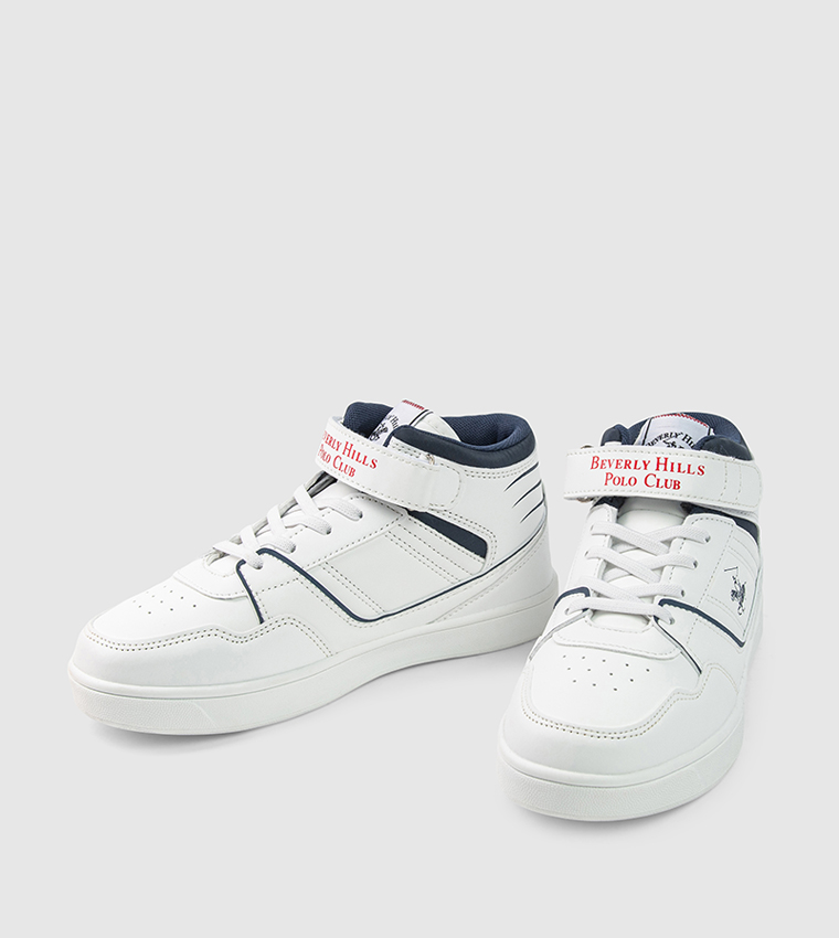 Contrast Trim Velcro Sneakers