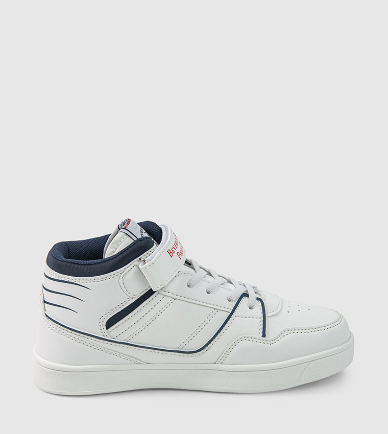 Contrast Trim Velcro Sneakers