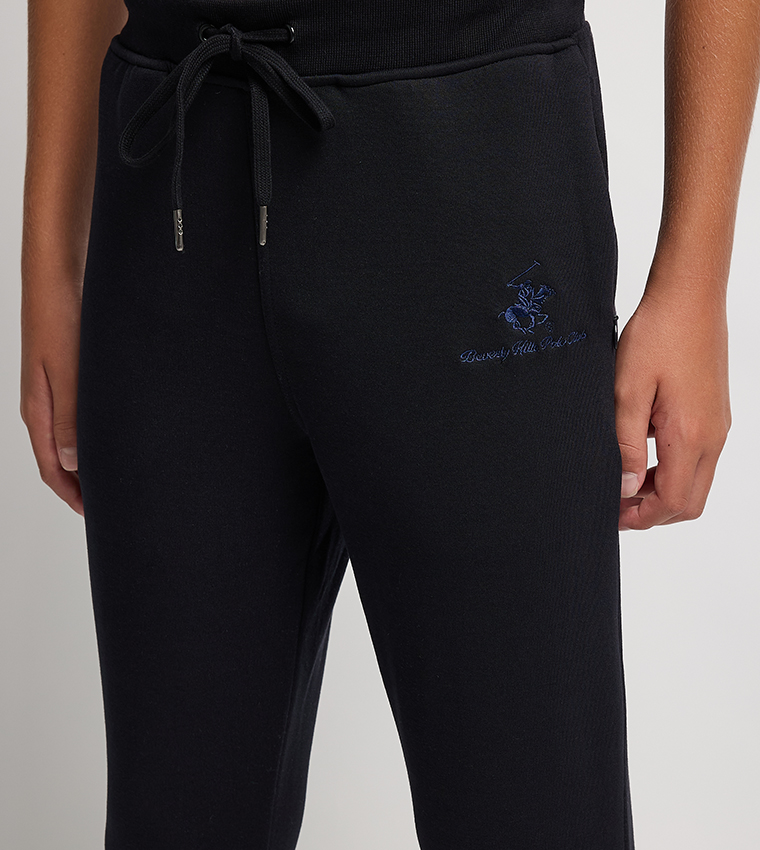 Logo Embroidered Elastic Waist Joggers