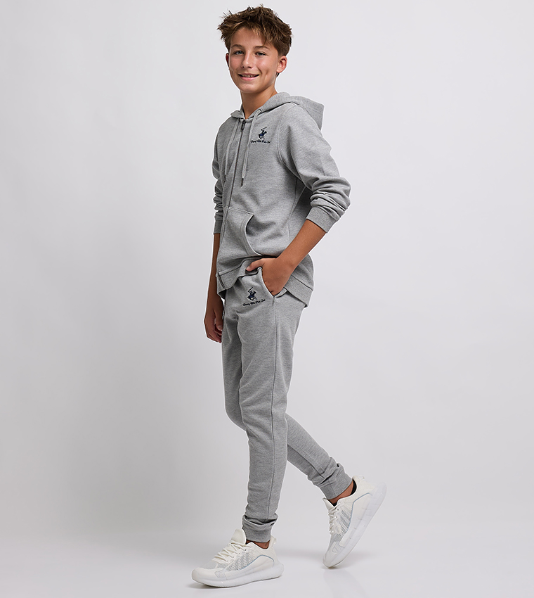 Logo Embroidered Elastic Waist Joggers