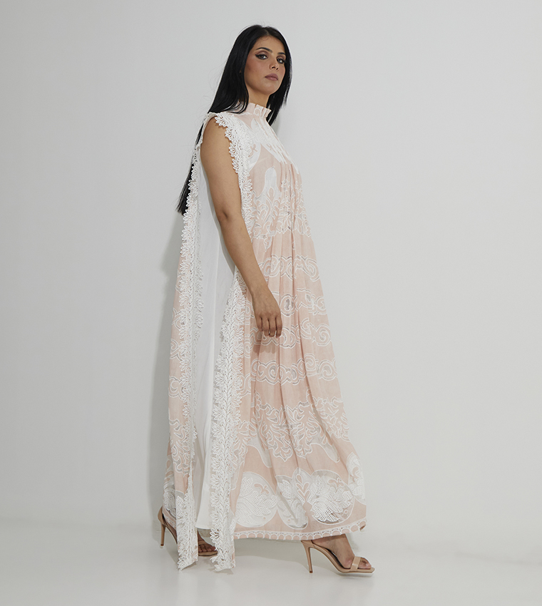 2 Piece Mock Neck Lace Daraa 