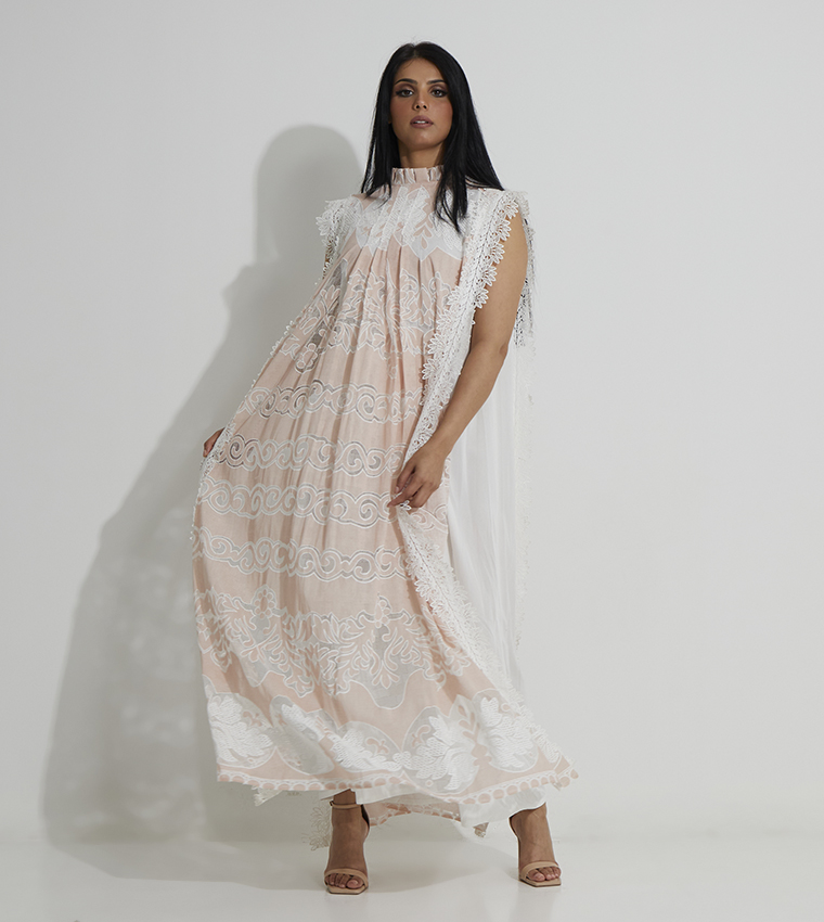 2 Piece Mock Neck Lace Daraa 
