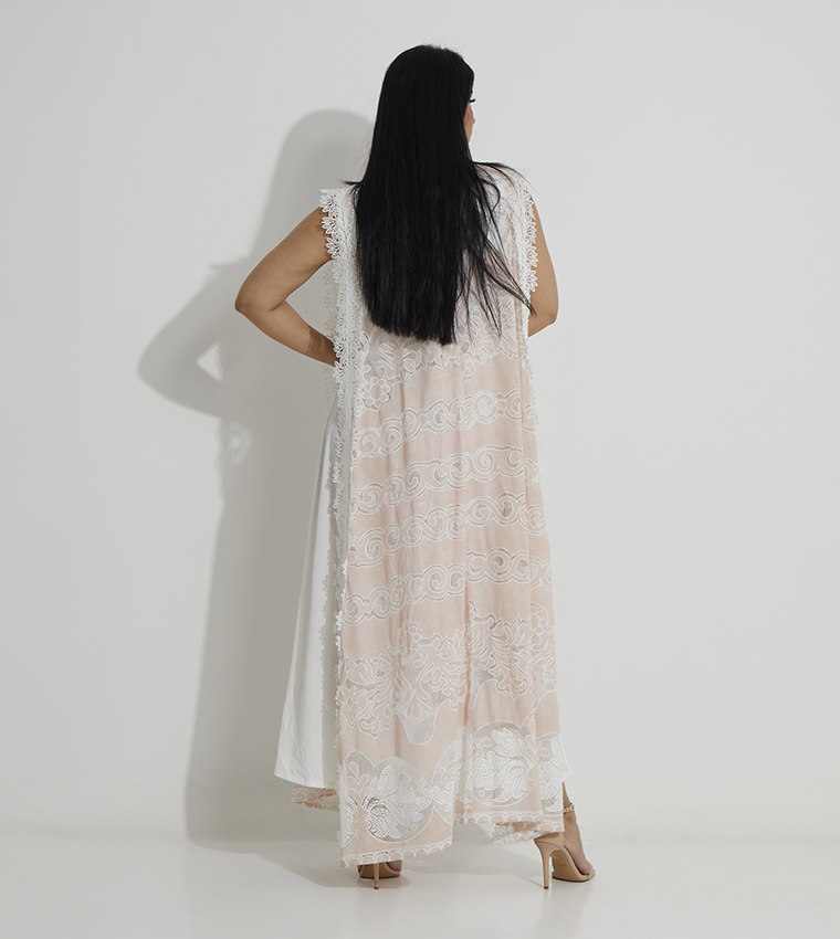 2 Piece Mock Neck Lace Daraa 