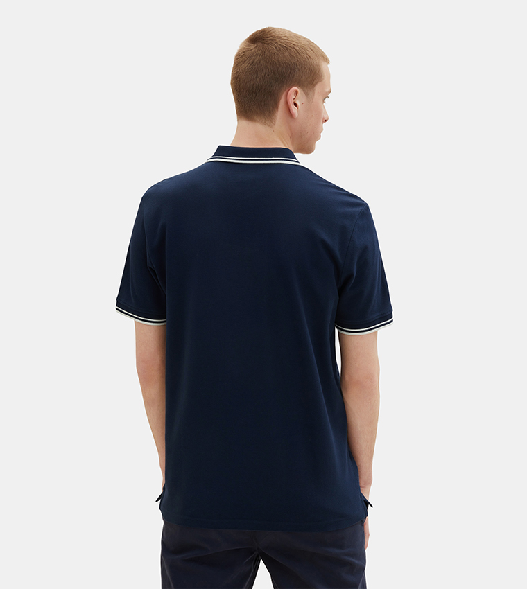 Solid Polo T-Shirt with Tipping