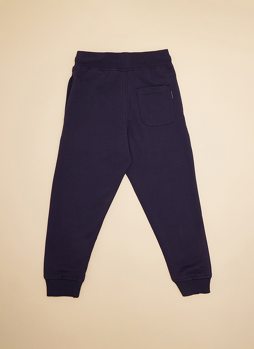 Logo Embroidered Drawstring Waist Joggers