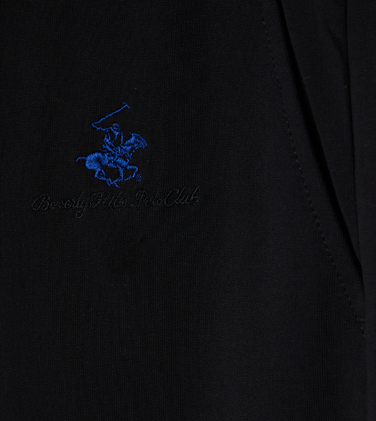 Logo Embroidered Drawstring Waist Joggers