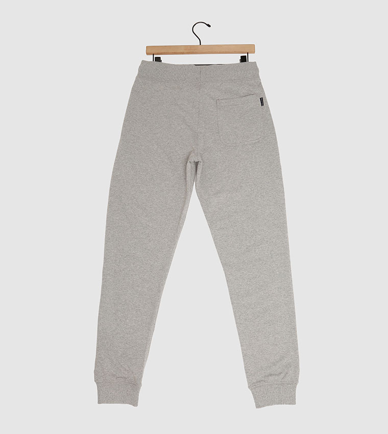 Logo Embroidered Drawstring Waist Joggers