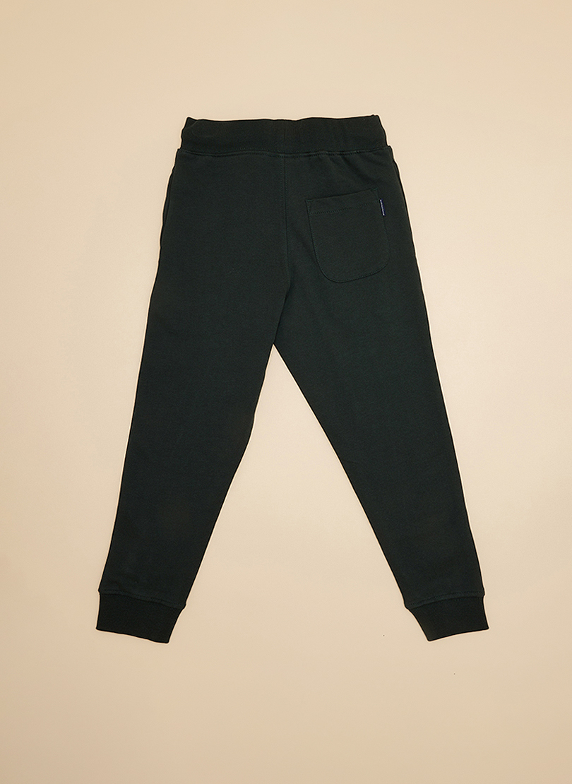 Logo Embroidered Drawstring Waist Joggers