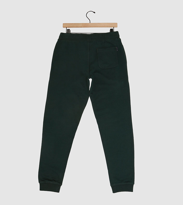 Logo Embroidered Drawstring Waist Joggers