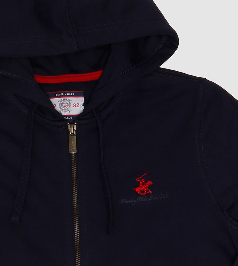 Logo Detail Long Sleeves Hoodie